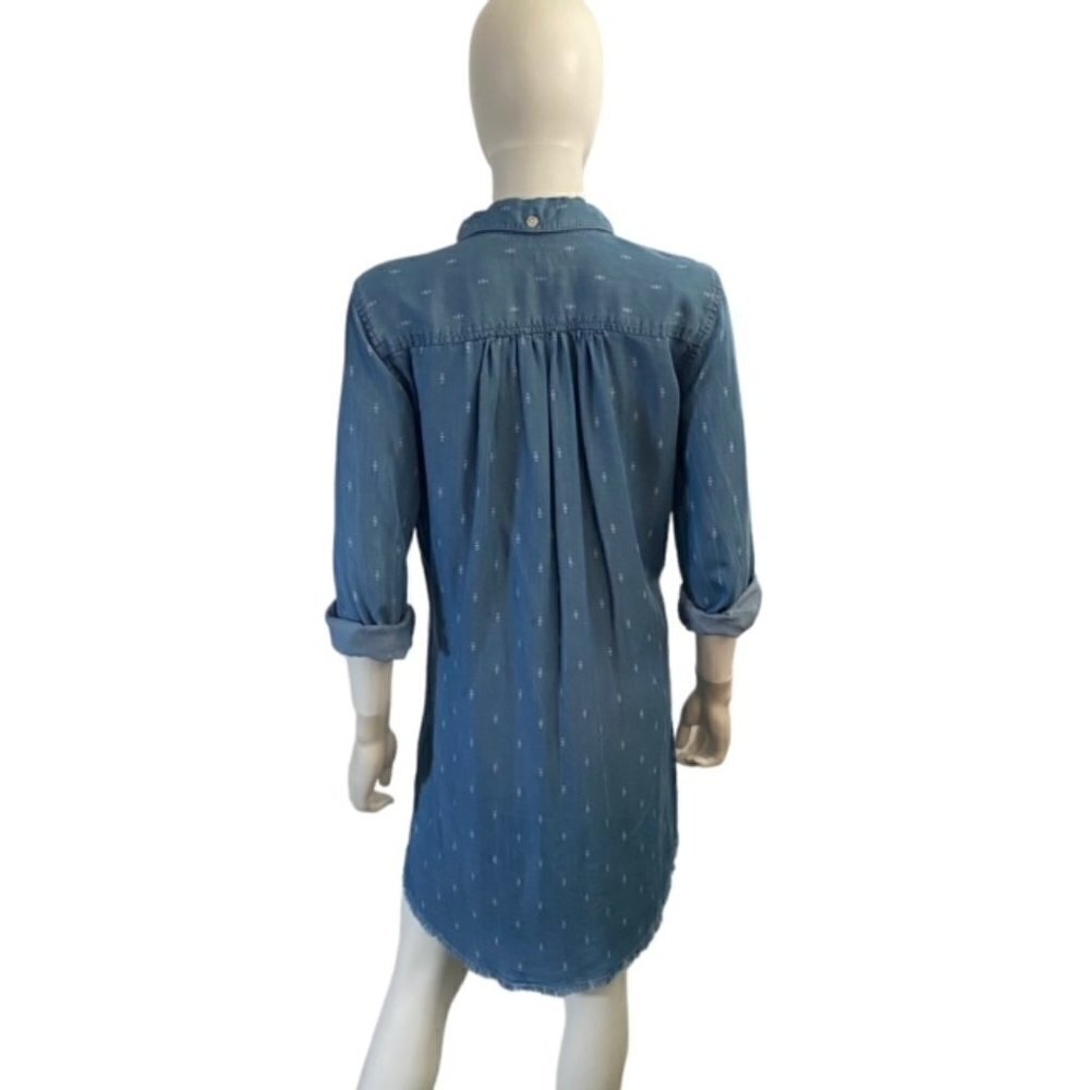 Thread & Supply Button Down Chambray Dress With R… - image 2